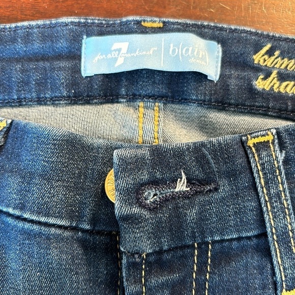 7 For All Mankind Denim - Seven for all mankind Jimmie straight leg dark wash in 24